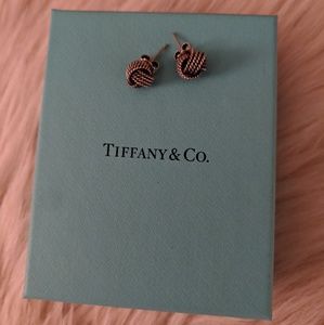 Tiffany and Co Silver Knot Earrings!